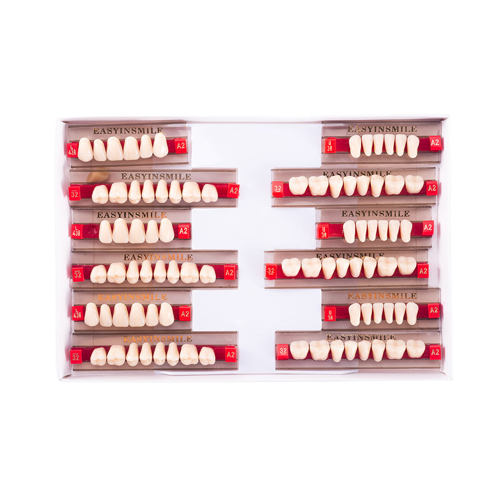 Dental Acrylic Resin Teeth Set for Dentures - Full Upper & Lower Options