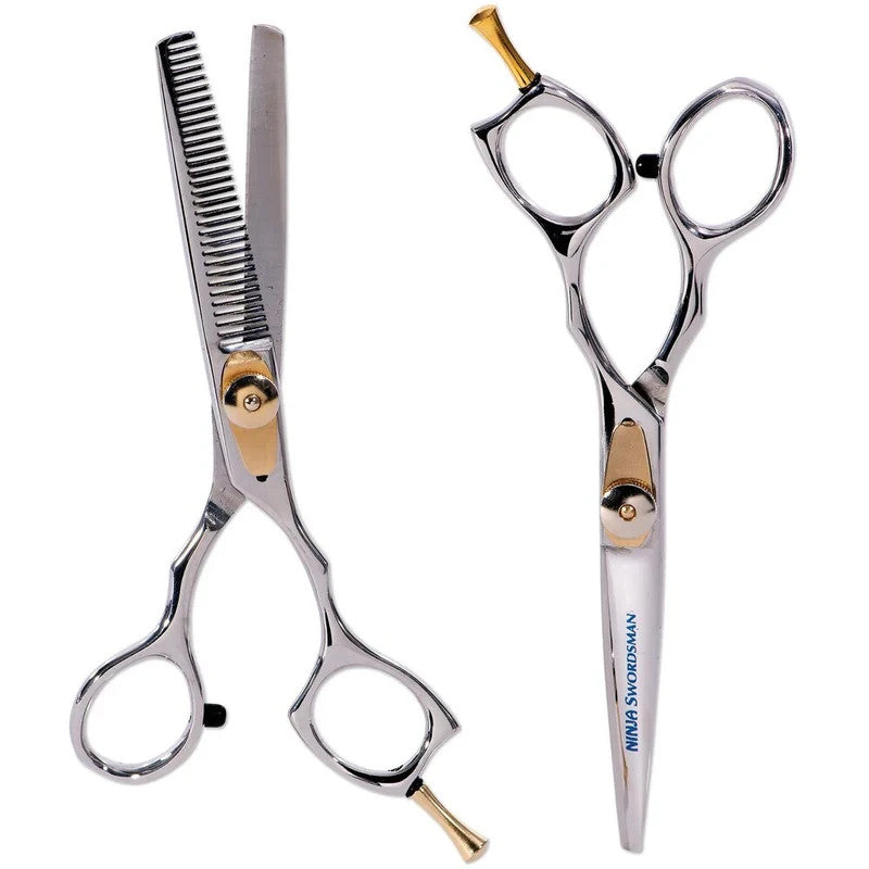 Left Handed Hair Shears and Thinning Shear Duo - 5.5 Inch Japanese Steel