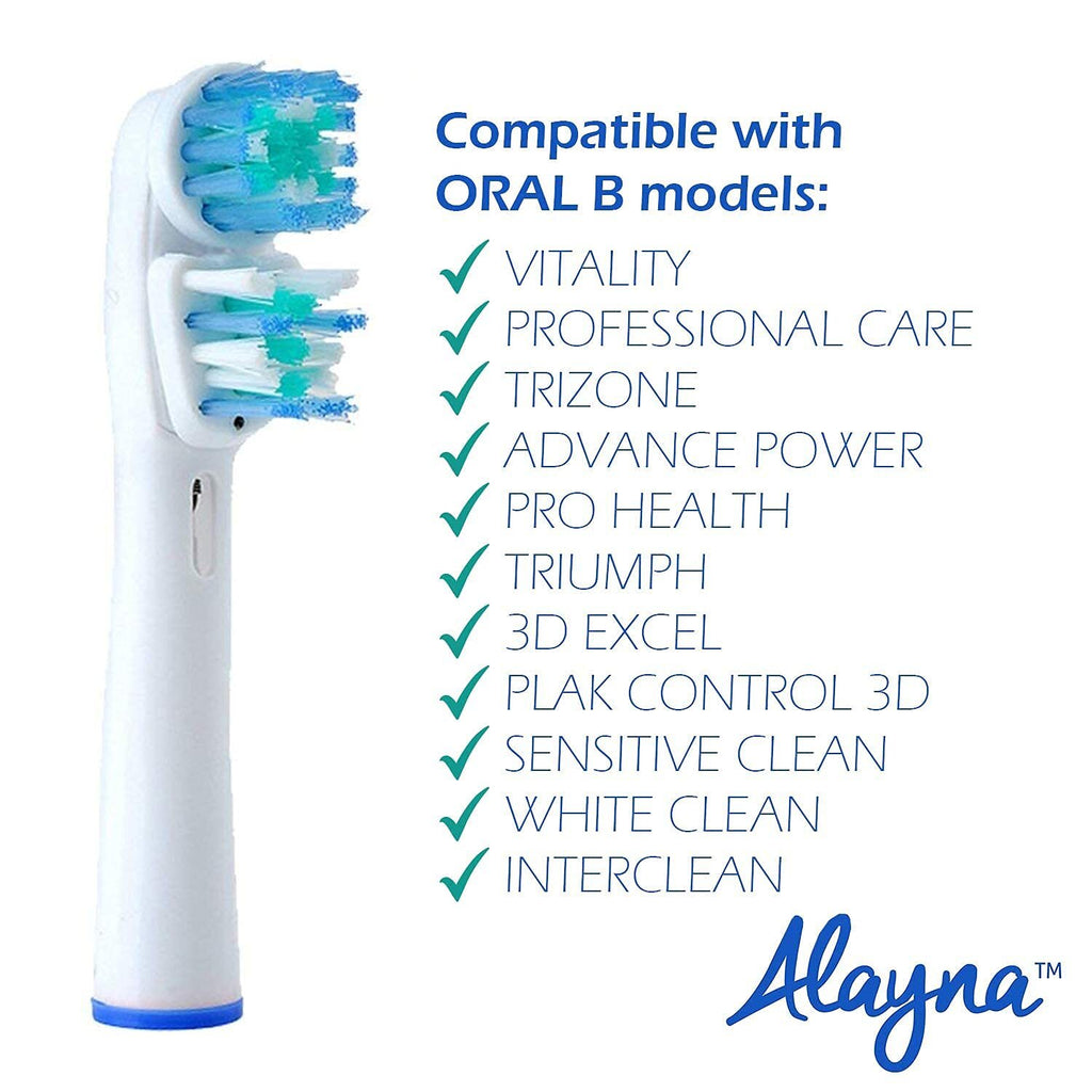Replacement Brush Heads for Oral B Electric Toothbrushes - Pack of 16