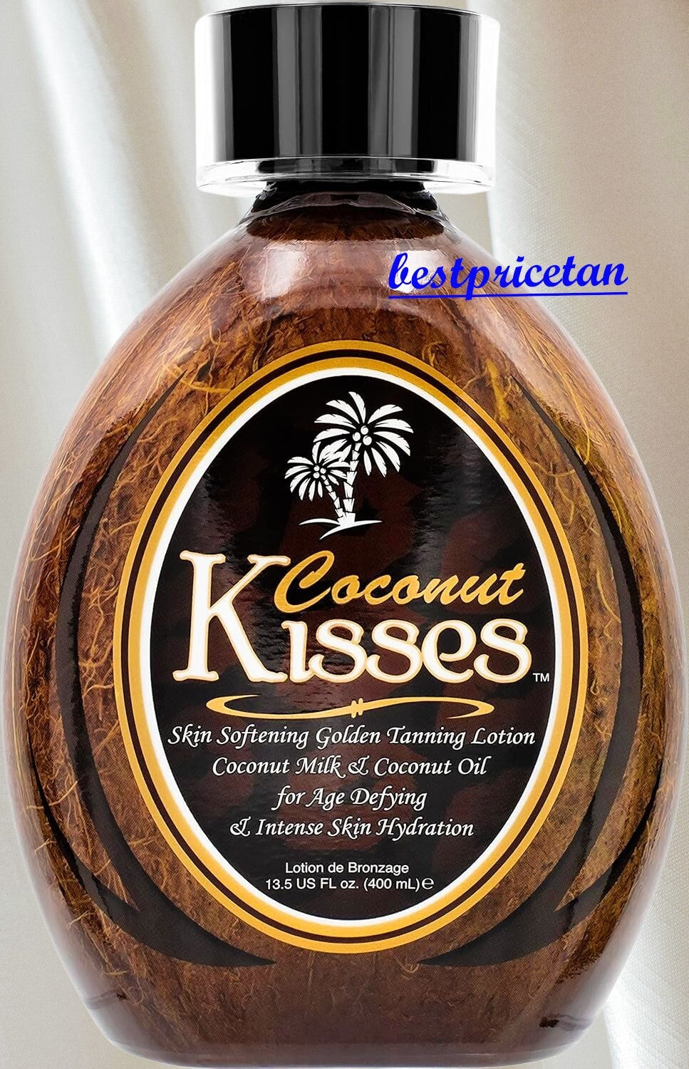 Coconut Tanning Bed Lotion - Hydrating Dark Bronze Formula 13.5 oz
