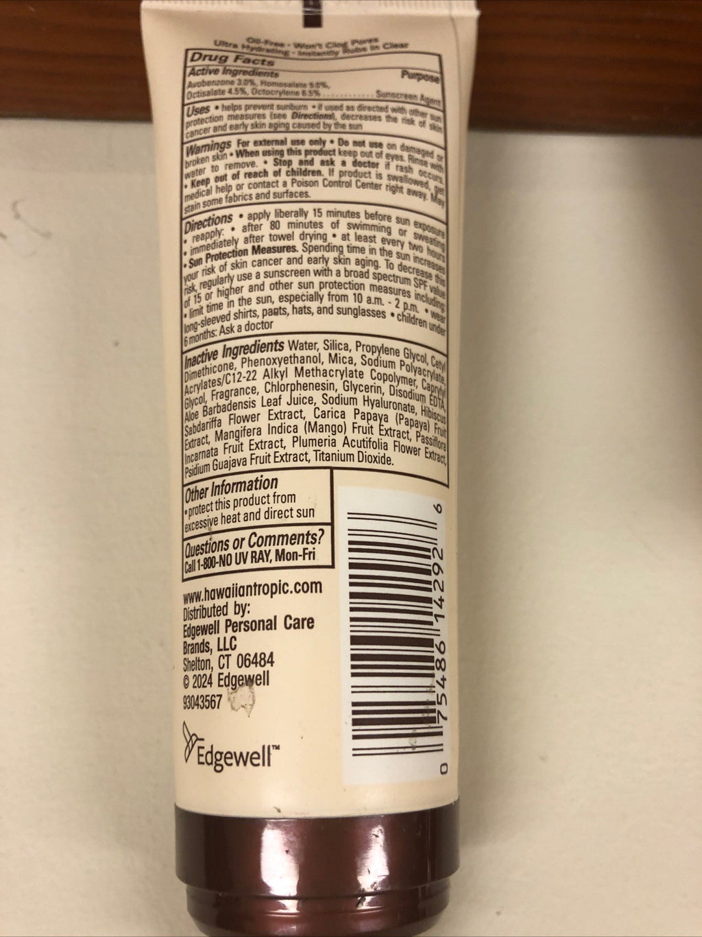 Hawaiian Tropic Sheer Touch SPF 60 Face Sunscreen Lotion Twin Pack 2.5 fl oz