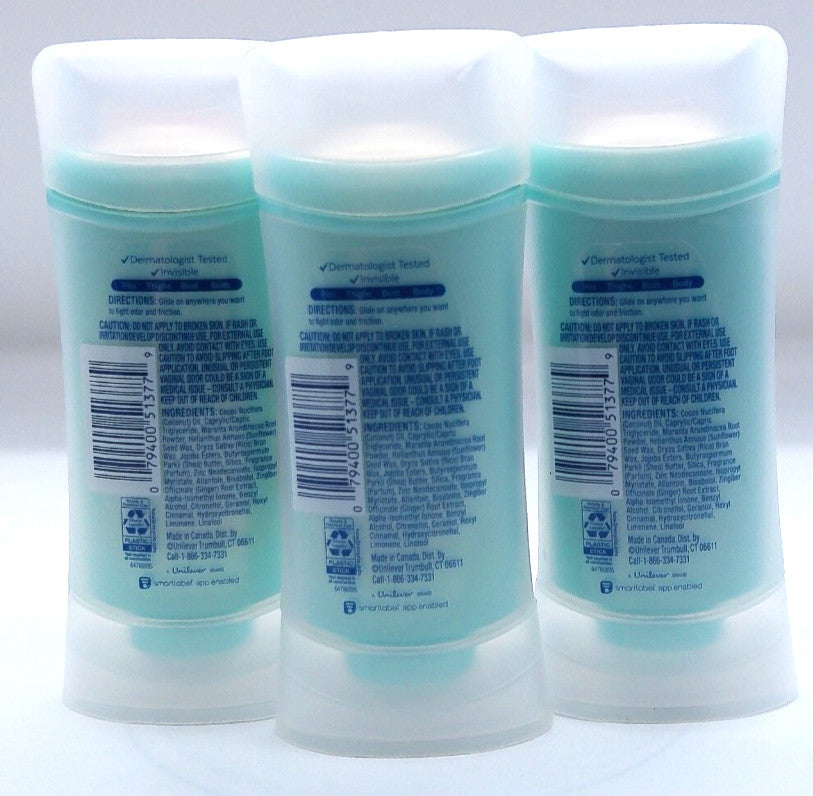 Degree Whole Body Deodorant Fresh Citrus 2.6 Oz Pack of 3 - No Expiry