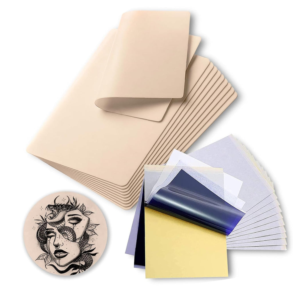 Tattoo Skin Practice Kit with Transfer Paper – 30 Pcs
