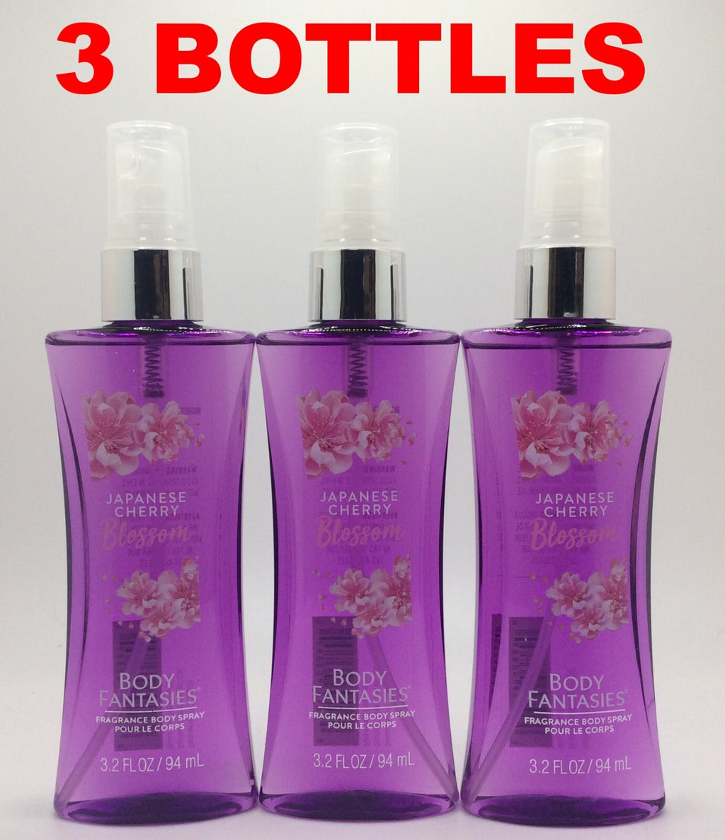 Japanese Cherry Blossom Body Spray for Women - 3.2 fl oz, Set of 3