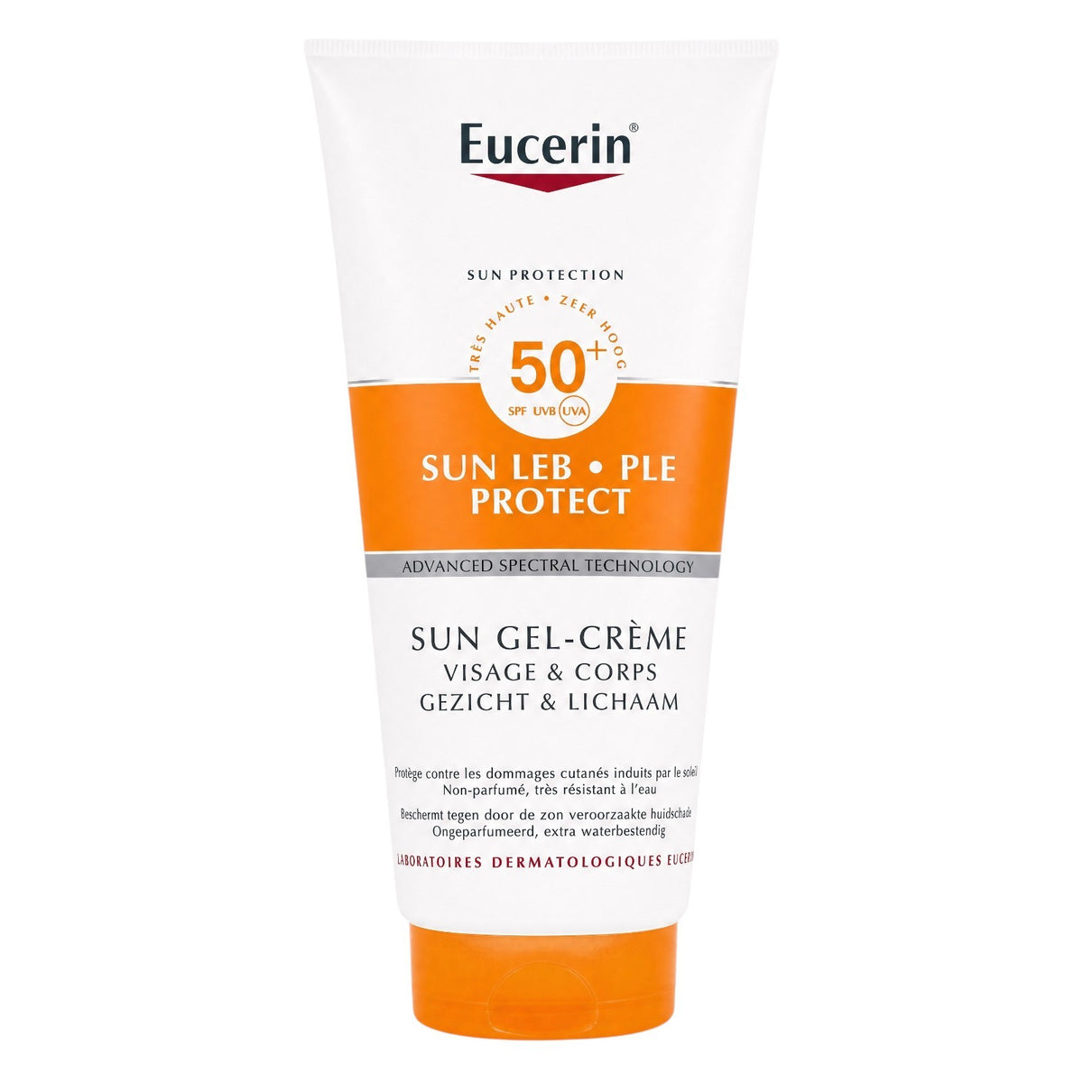 SPF 50 Sunscreen Gel Cream for Face & Body - Water-Resistant, Sensitive Skin Safe