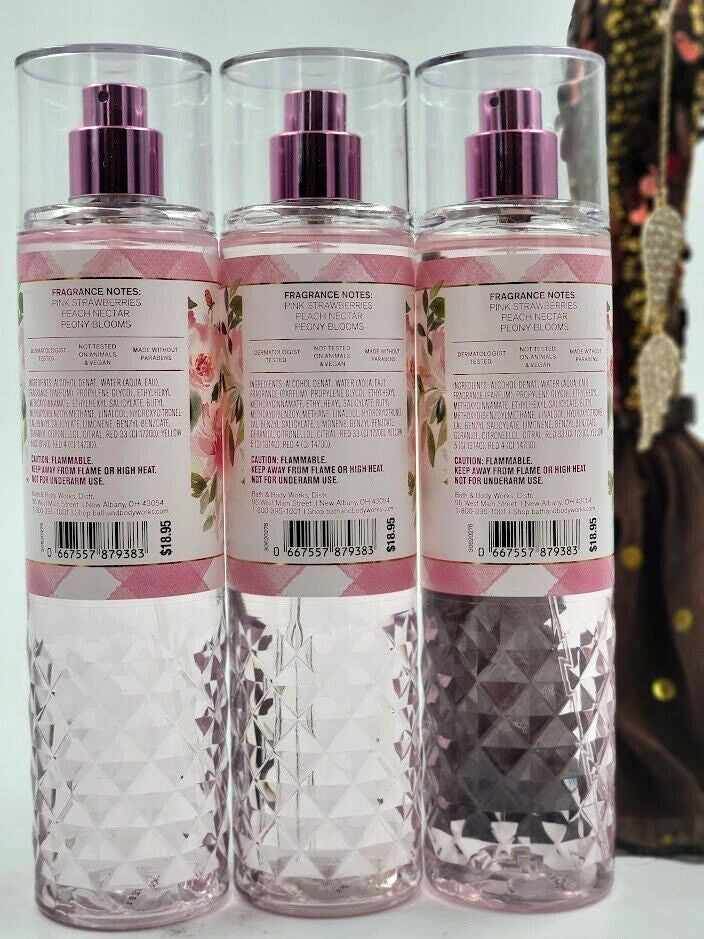 Bath & Body Works Gingham Gorgeous Fragrance Mist Spray 8 fl oz Set of 3