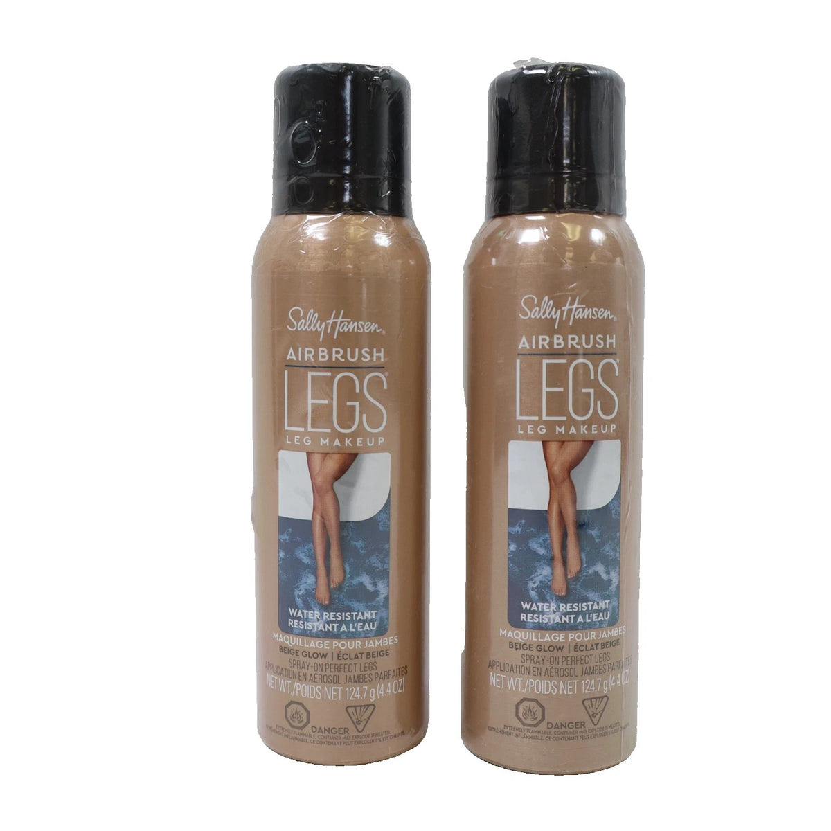 Sally Hansen Airbrush Legs Spray-On Leg Makeup Beige Glow 4.4 oz Pack of 2