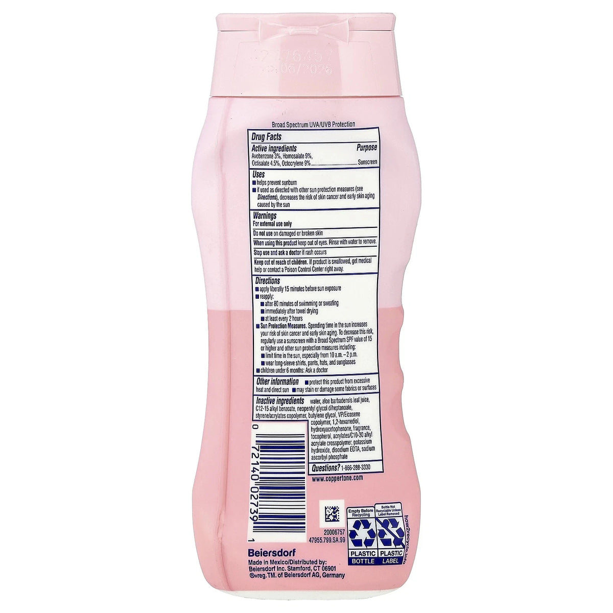 Sunscreen Lotion SPF 50 for Babies - Water Babies 8 oz, Pack of 3