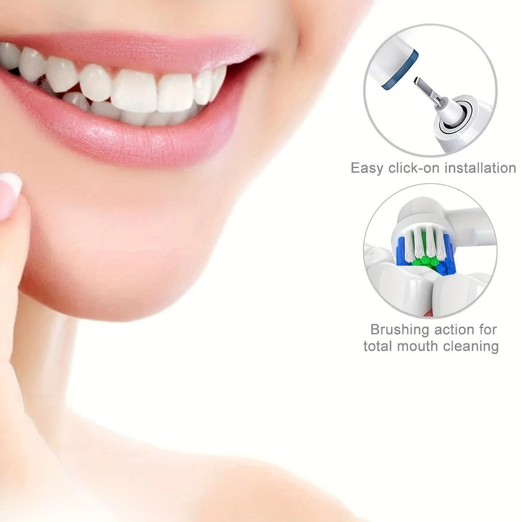 20PCS Electric Toothbrush Replacement Heads Compatible with Oral-B Models