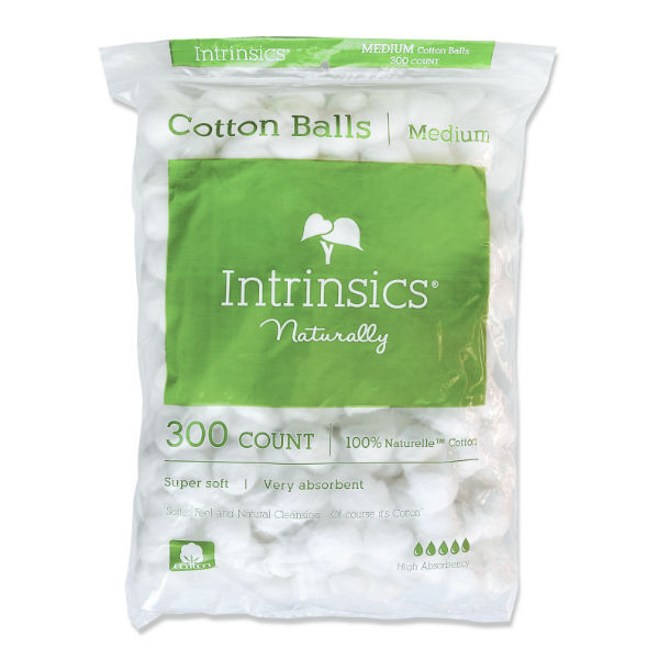 Medium Cotton Balls 300 Count for Makeup Removal & Spa Uses