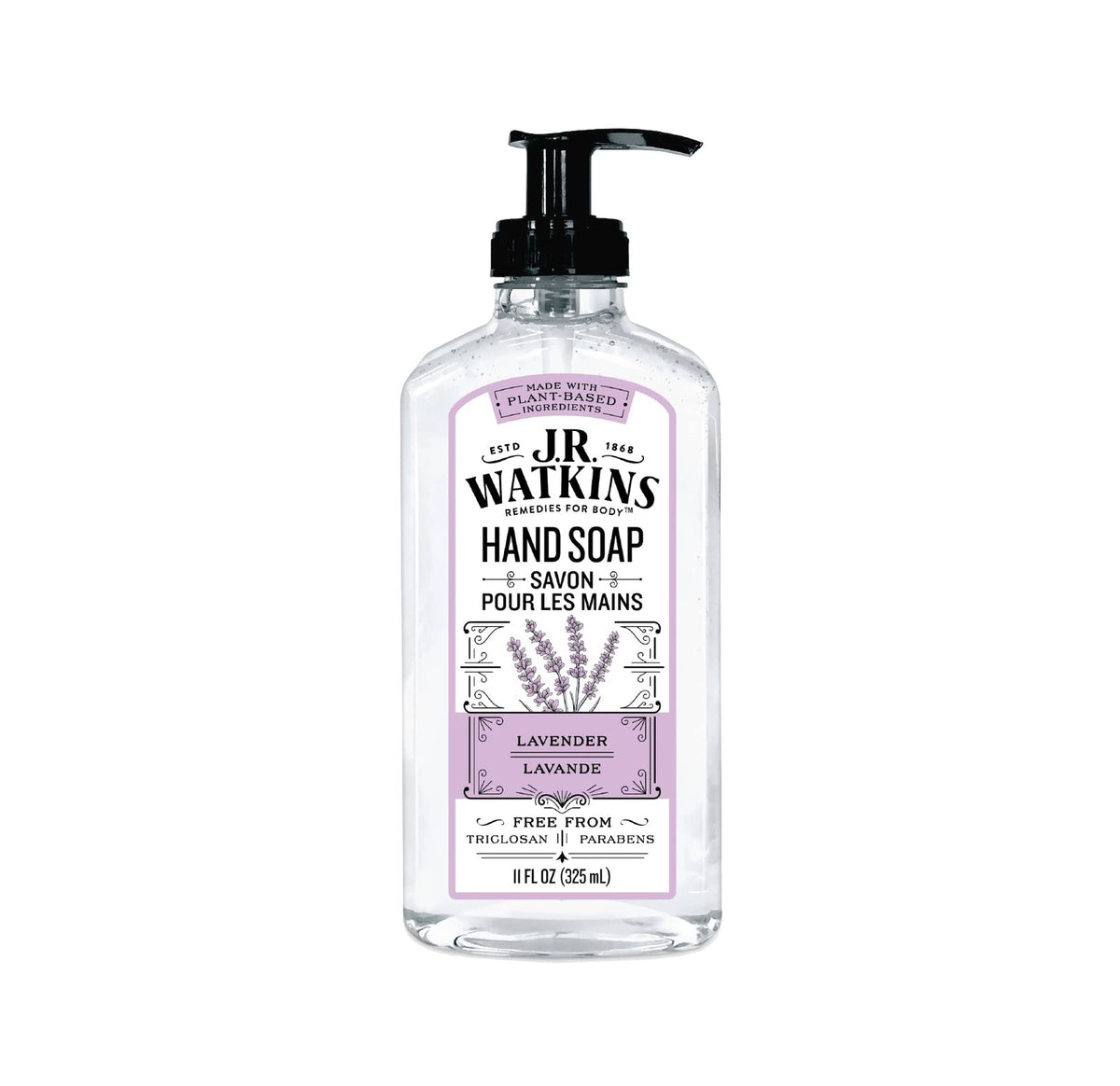 Natural Hand Soap with Lavender - Gentle & Moisturizing, 11 Fl Oz