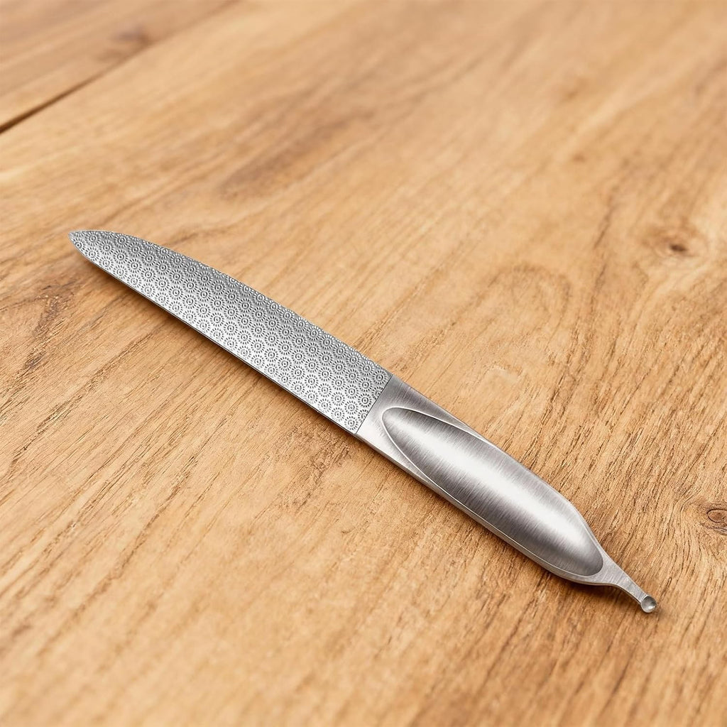 Metal Curved Nail File for Thick Nails - Double-Sided Toenail Grooming Tool