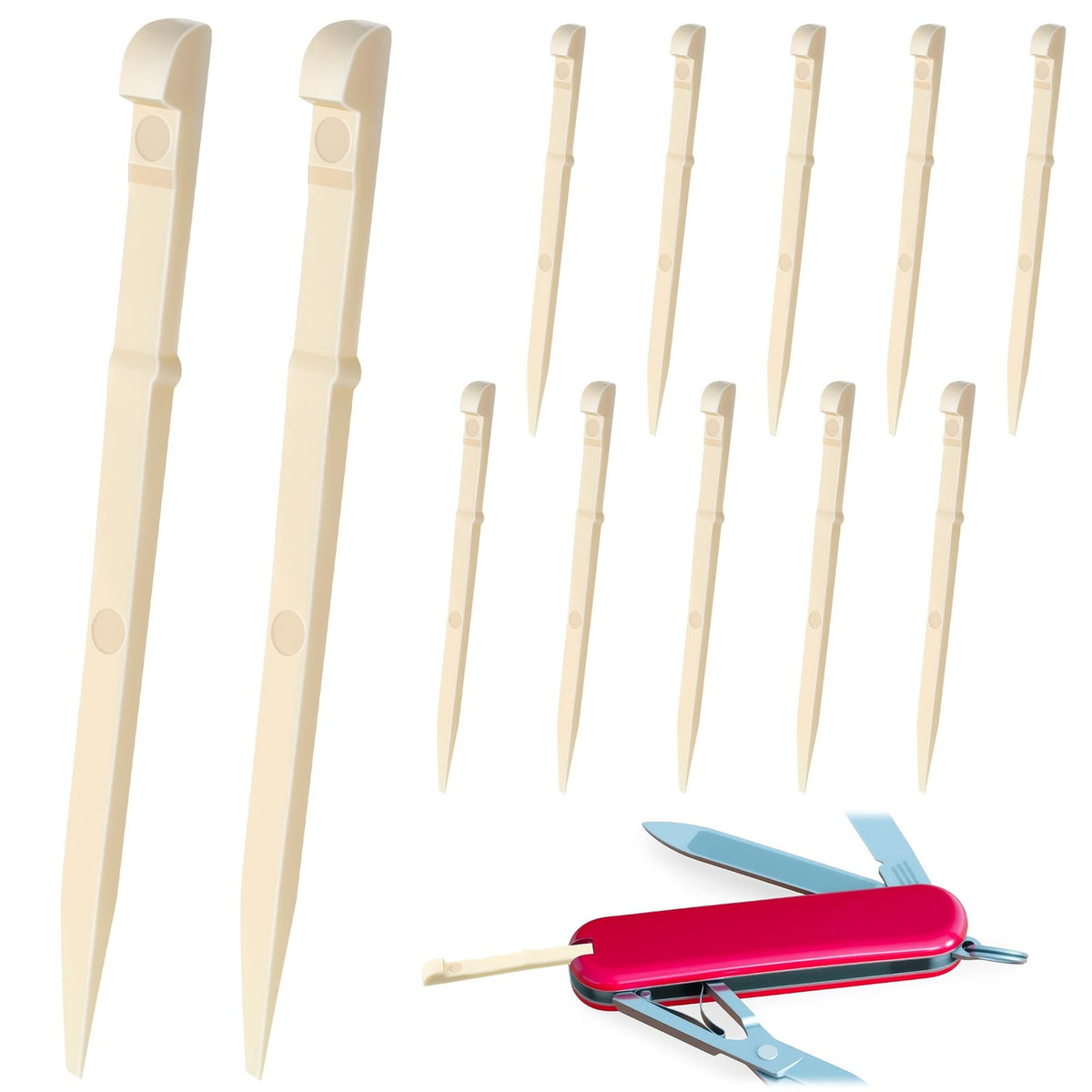 12 Pack Reusable Toothpicks for Swiss Army Knives Camping Travel