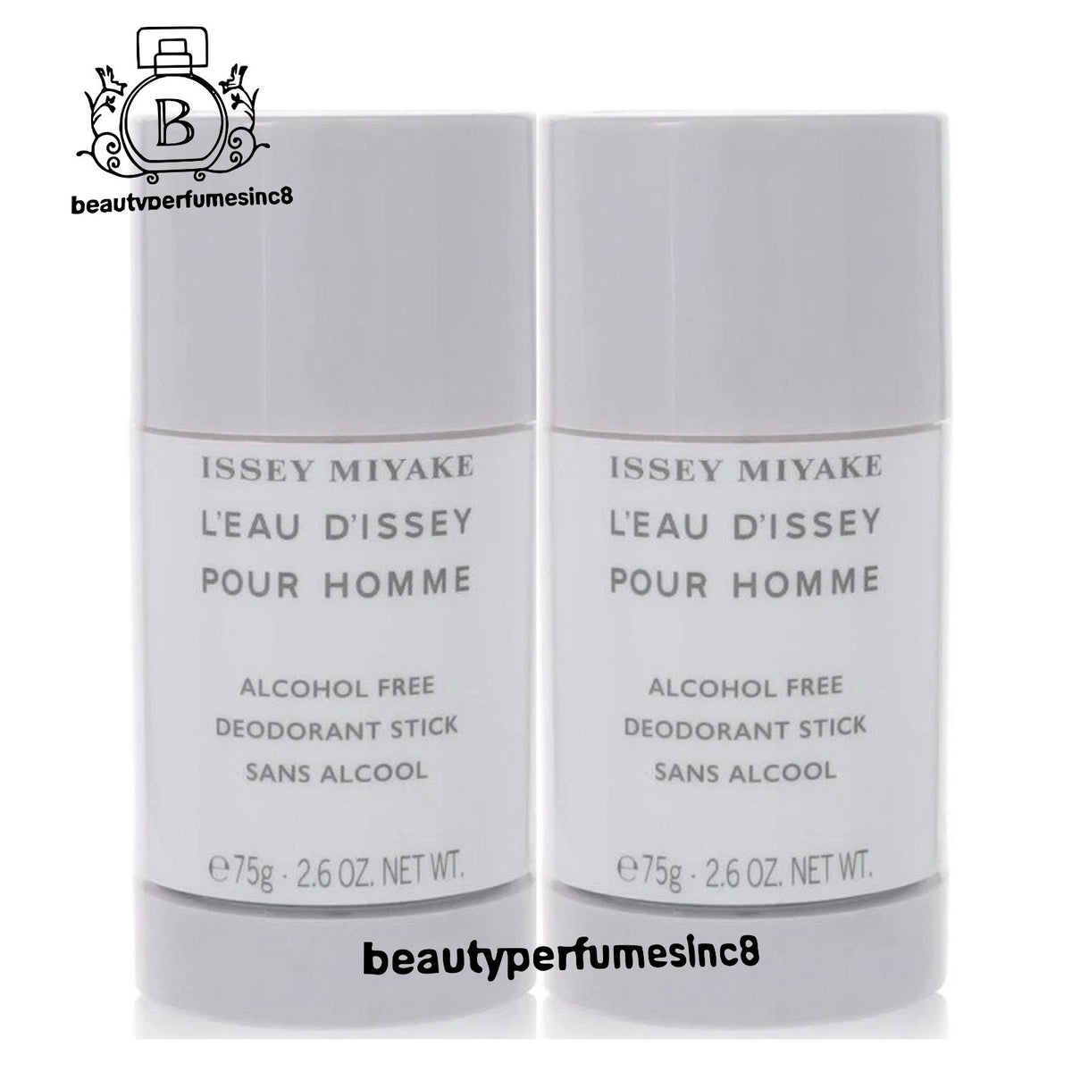 2-Pack Men’s Deodorant Stick - L'EAU D'ISSEY Issey Miyake 2.6 oz