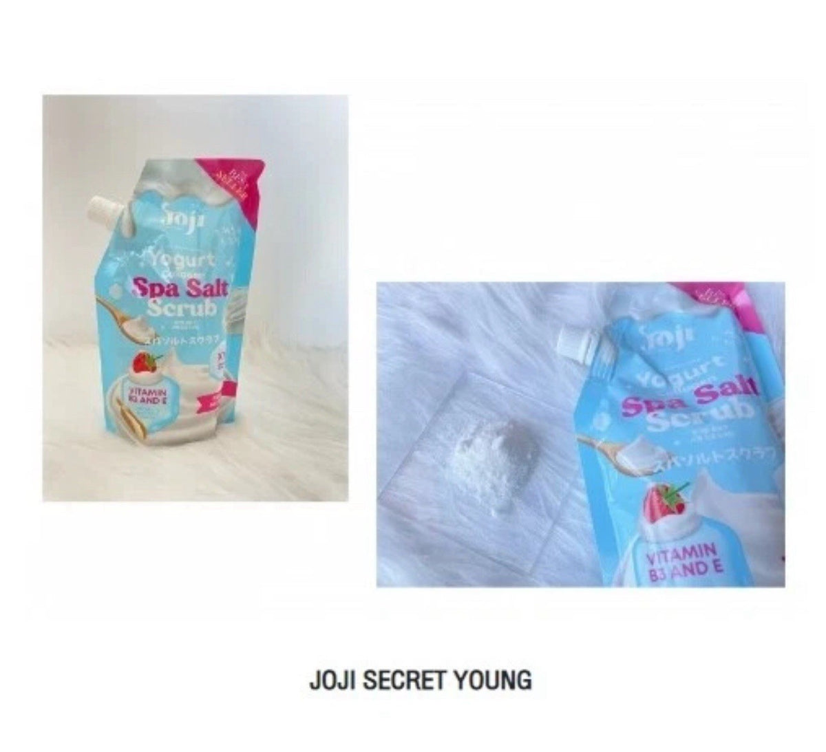 Joji Yogurt Collagen Spa Salt Scrub for Dry Skin 350g - Skin Nourishing Exfoliant