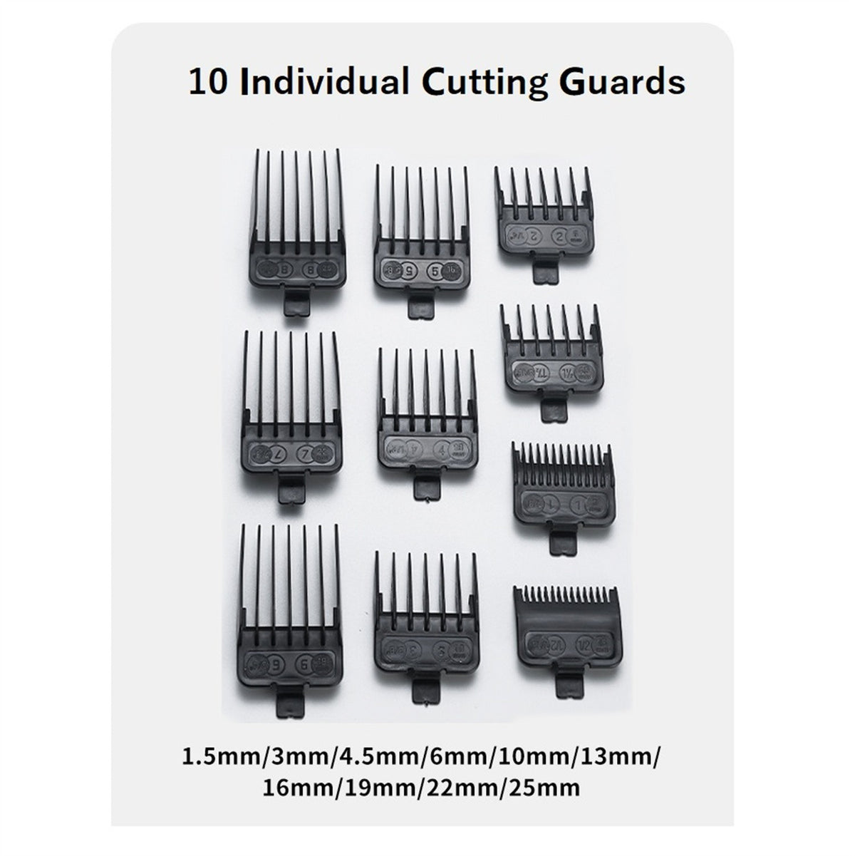 Cordless Hair Clippers Trimmer for Men with Digital Display and Multiple Guards