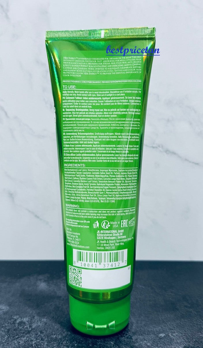 Dark DHA Natural Bronzer for Men - Fast Absorbing, Streak-Free, 8.5oz