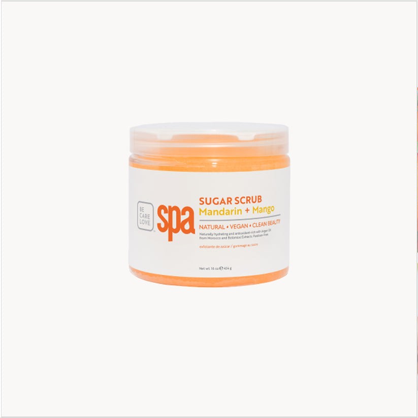 Mandarin and Mango Sugar Scrub - Vegan Body Exfoliant, 16 oz