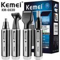 4-in-1 Beard Trimmer Nose & Ear Hair Clippers Set for Men KM-6630