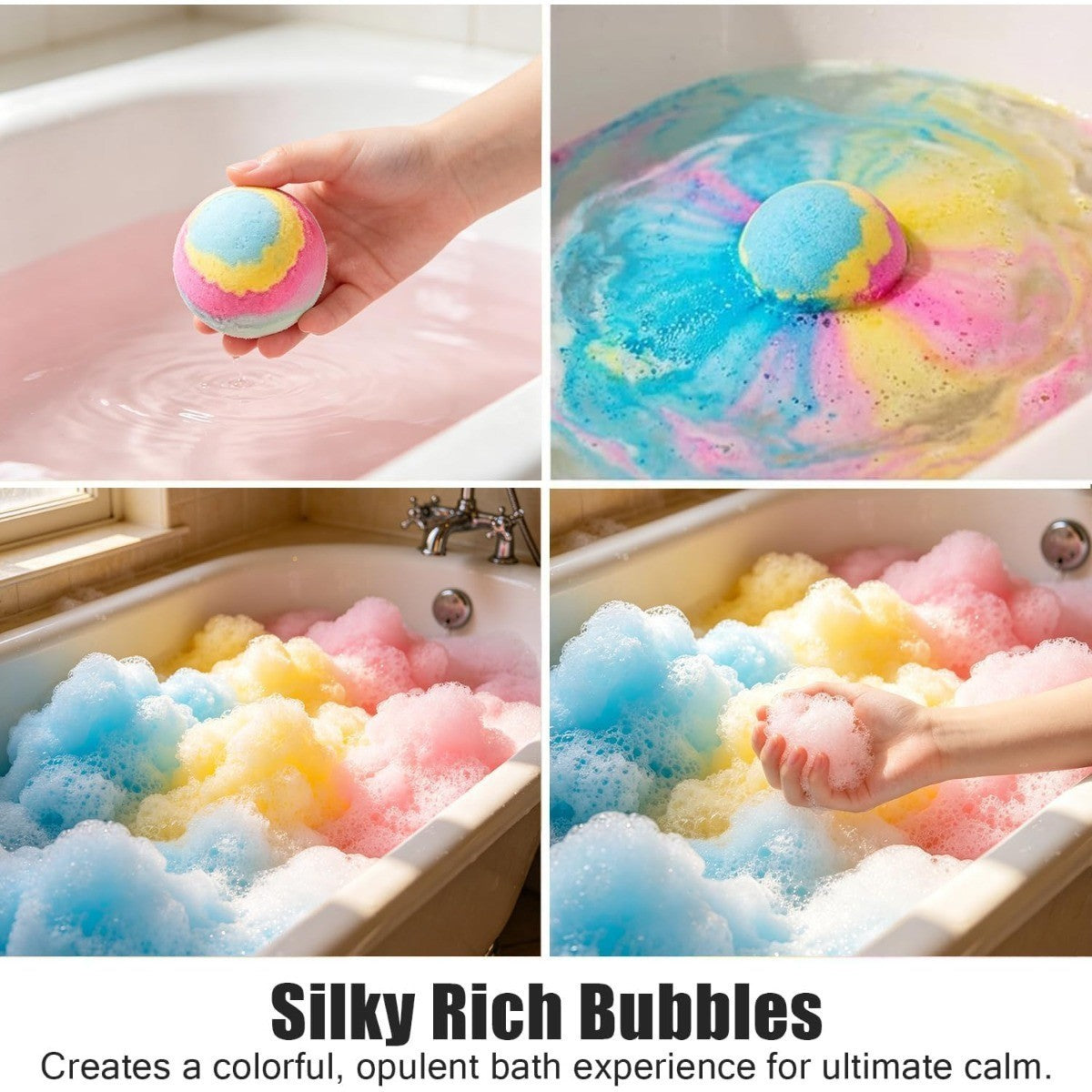 Kids Bath Bomb Set with Surprise Inside - Organic Ocean-Themed Bubble Bath Toys