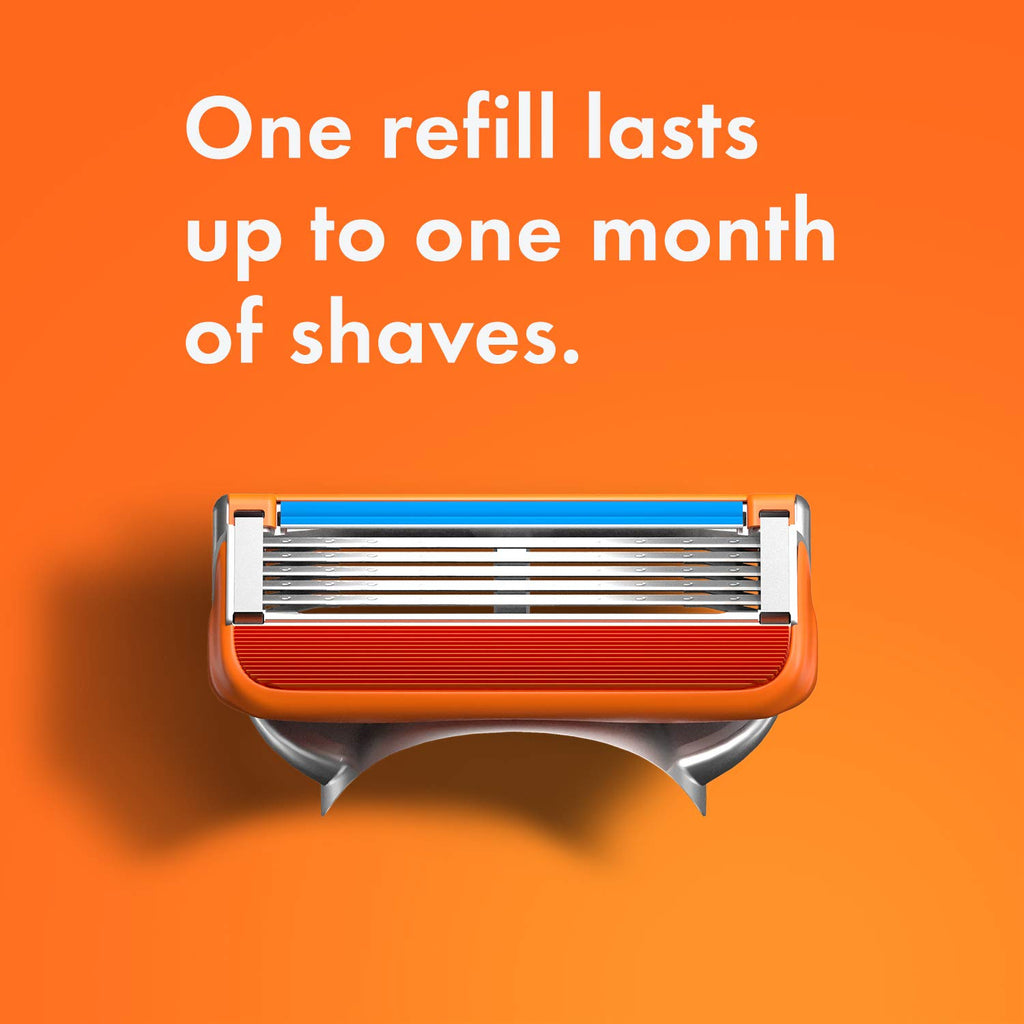 Men's Power Razor with 5 Blades & Refills – Electric Shaver for Close, Long-Lasting Shave
