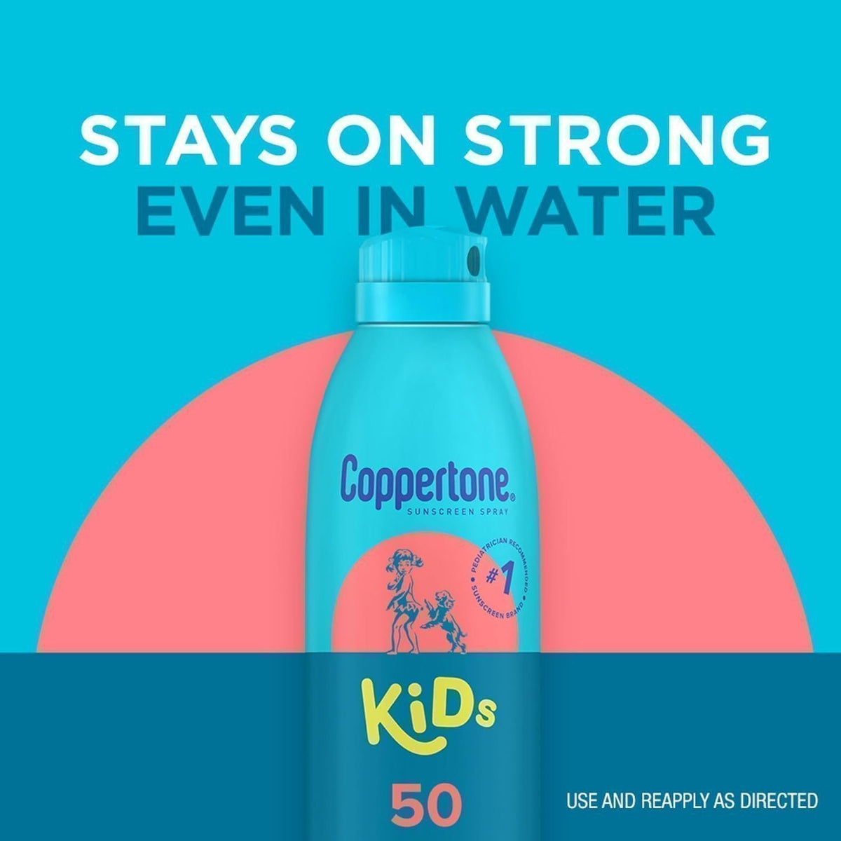 Kids Sunscreen Spray SPF 50 Water Resistant 5.5 Oz Pack of 2 - Broad Spectrum UV Protection