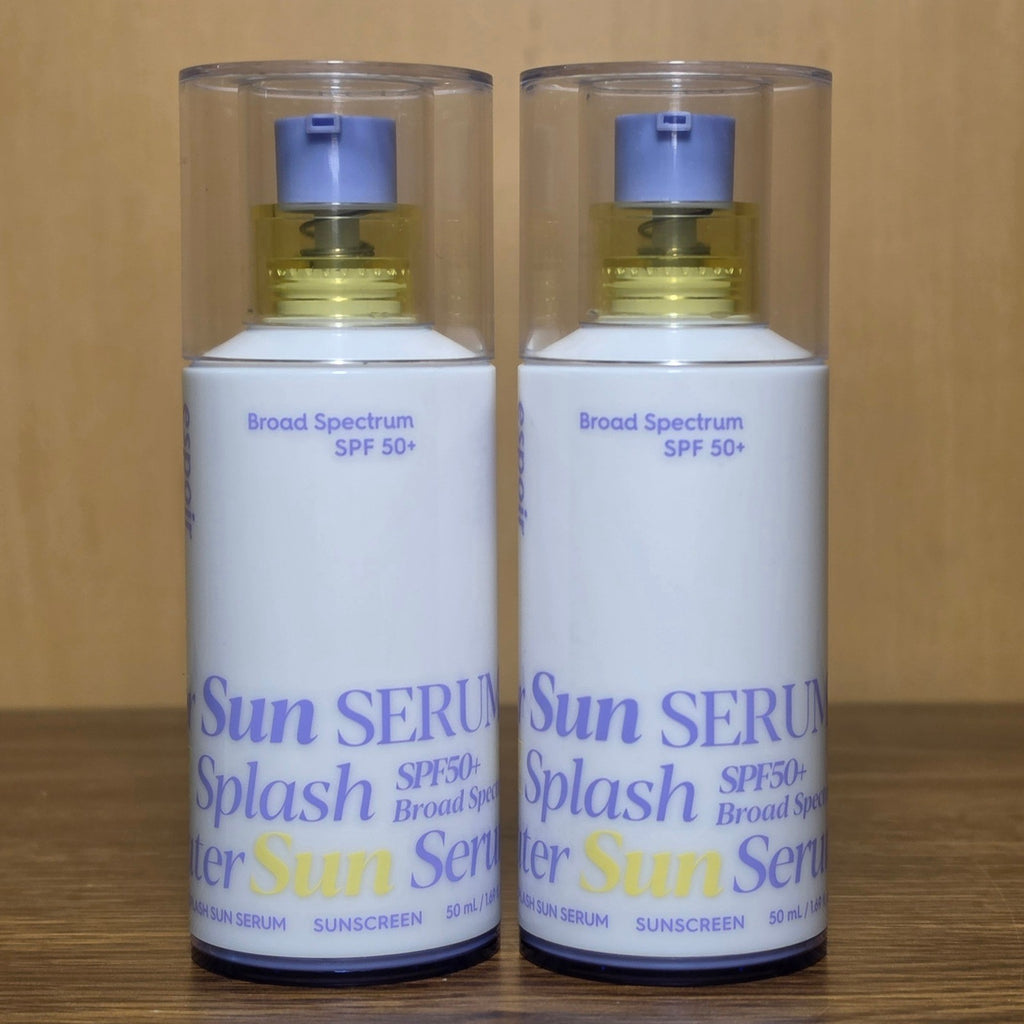 Water Splash Sun Serum SPF 50+ Sunscreen 50mL - 2 Pack Broad Spectrum Facial Sunblock