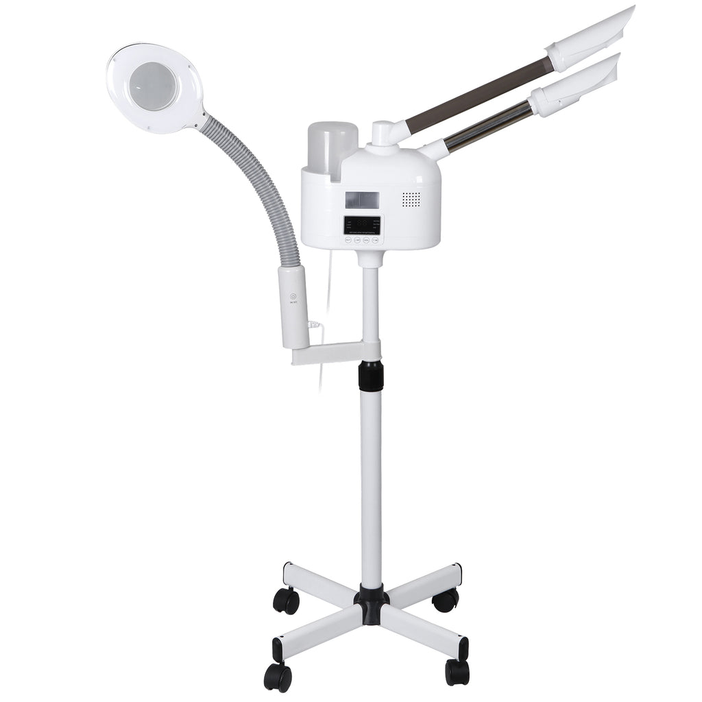 Professional 3-in-1 Facial Steamer with Magnifying Lamp for Skin Care