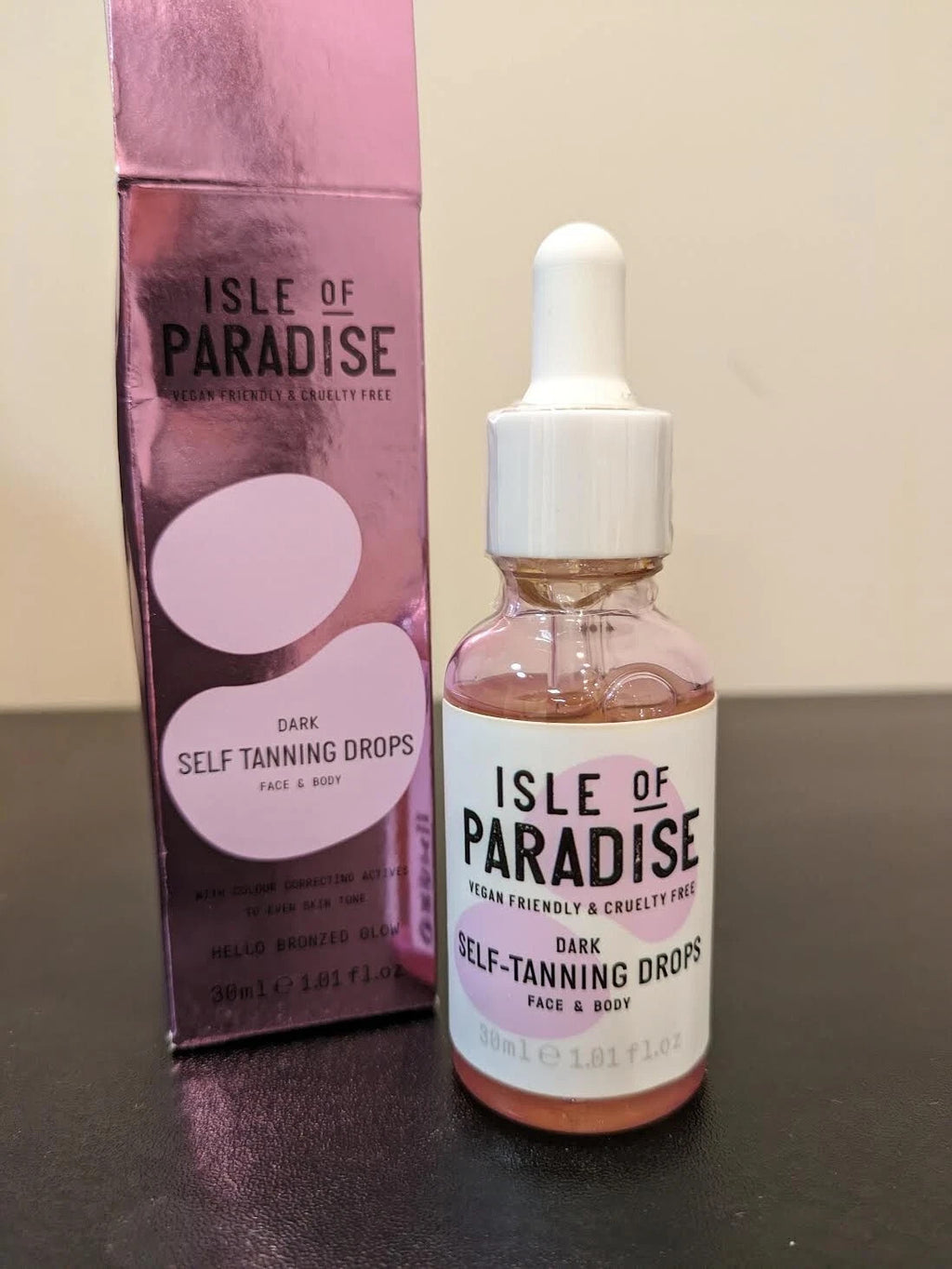 Self-Tanning Drops Dark Set of 2 - Natural, Hydrating, Travel Size