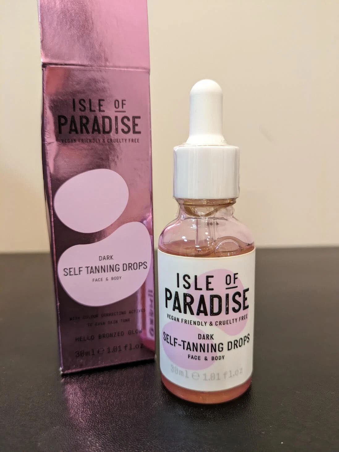 Self-Tanning Drops Dark Set of 2 - Natural, Hydrating, Travel Size