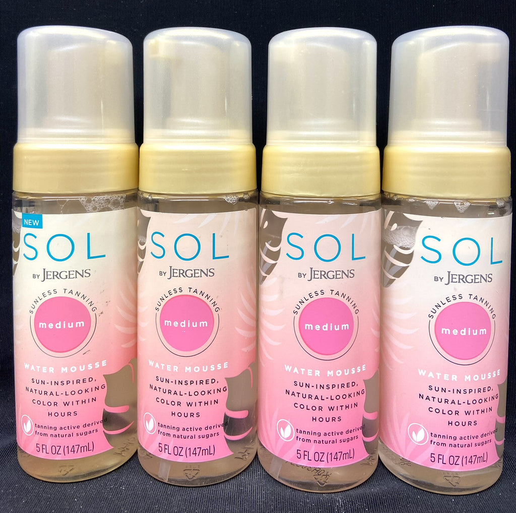 Sunless Tanning Water Mousse - Medium, 5oz, Pack of 4