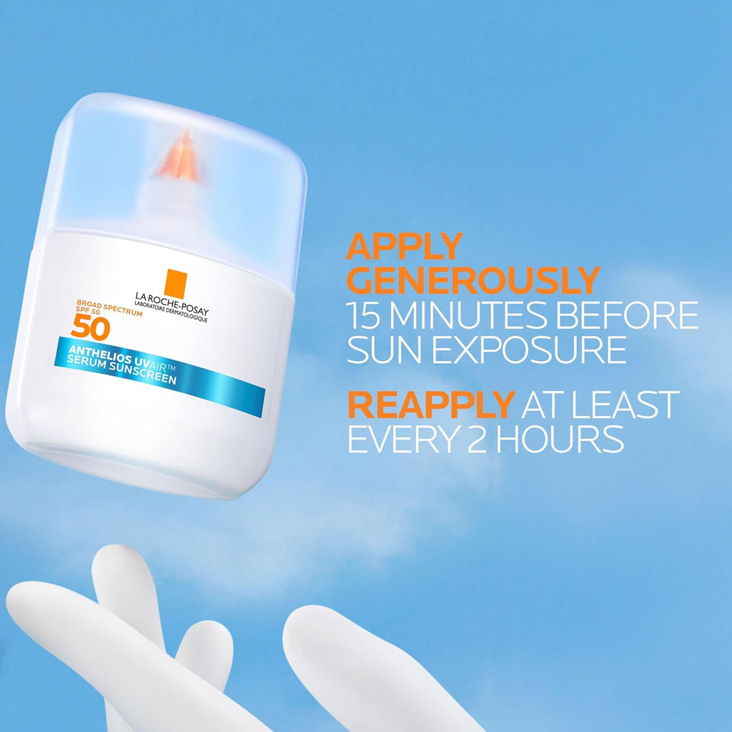 SPF 50 Sunscreen Serum with Hyaluronic Acid - Broad Spectrum Face Sun Protection