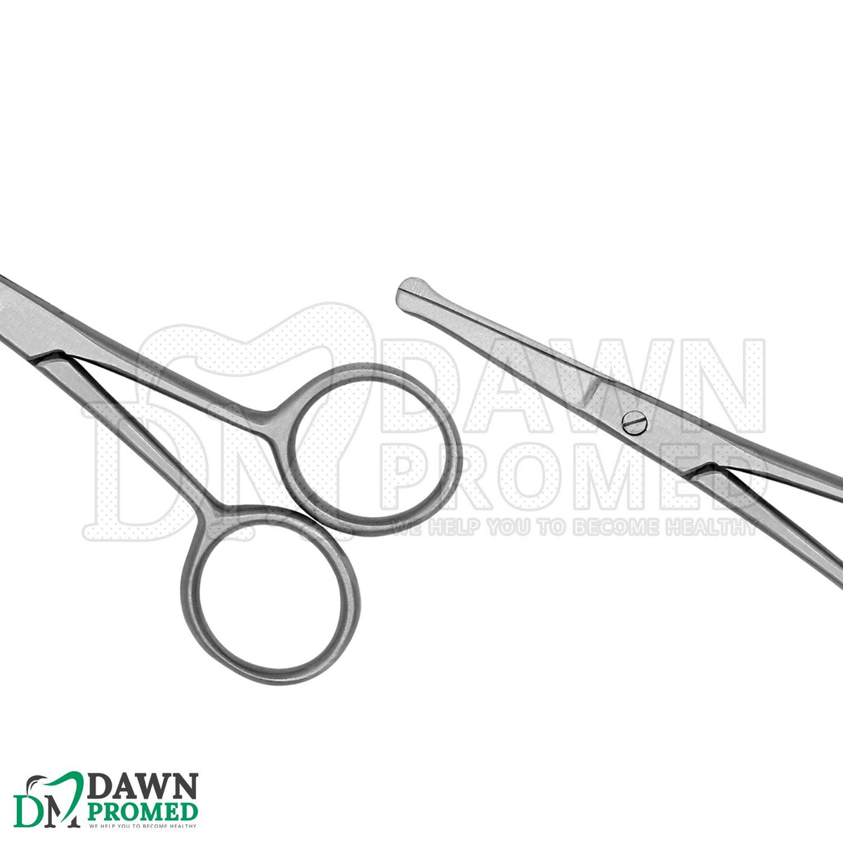 Nose Ear & Mustache Hair Remover Scissors 3.5-inch Stainless Steel Grooming Tool