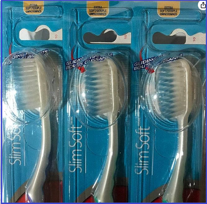 6-Pack Extra Soft Toothbrushes with Compact Head for Sensitive Teeth