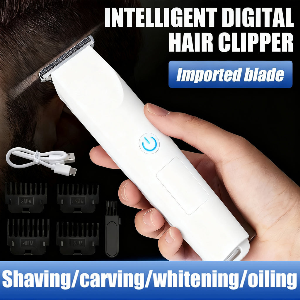 Men Cordless Beard Trimmer Hair Clippers with Multiple Limit Combs