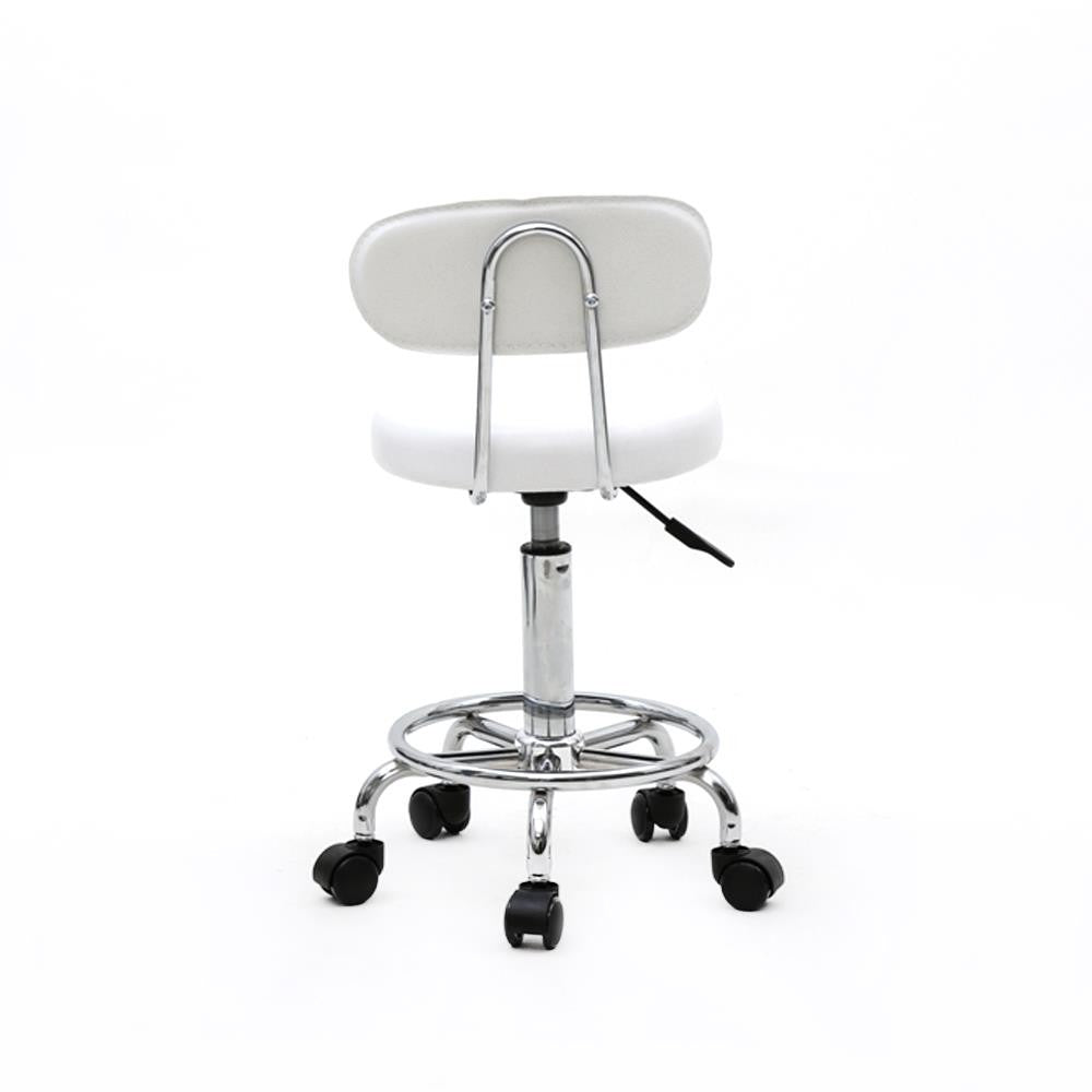 Adjustable Hydraulic Swivel Salon Stool Chair with Backrest for Barber Spa