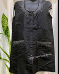 Rhinestone Embellished Vest for Beauty Salon & Makeup Look - Various Sizes