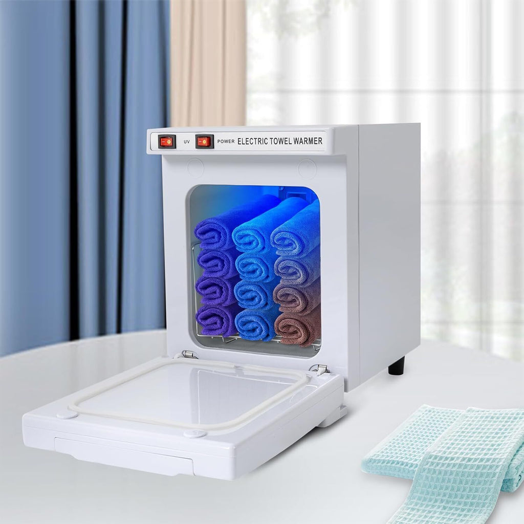 Professional Towel Warmer Cabinet with UV Sterilizer, 11.6x8.3x10.3 Inches