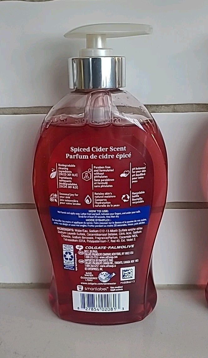 Spiced Cider Moisturizing Hand Soap Pack of 3 - Limited Edition Holiday Scent