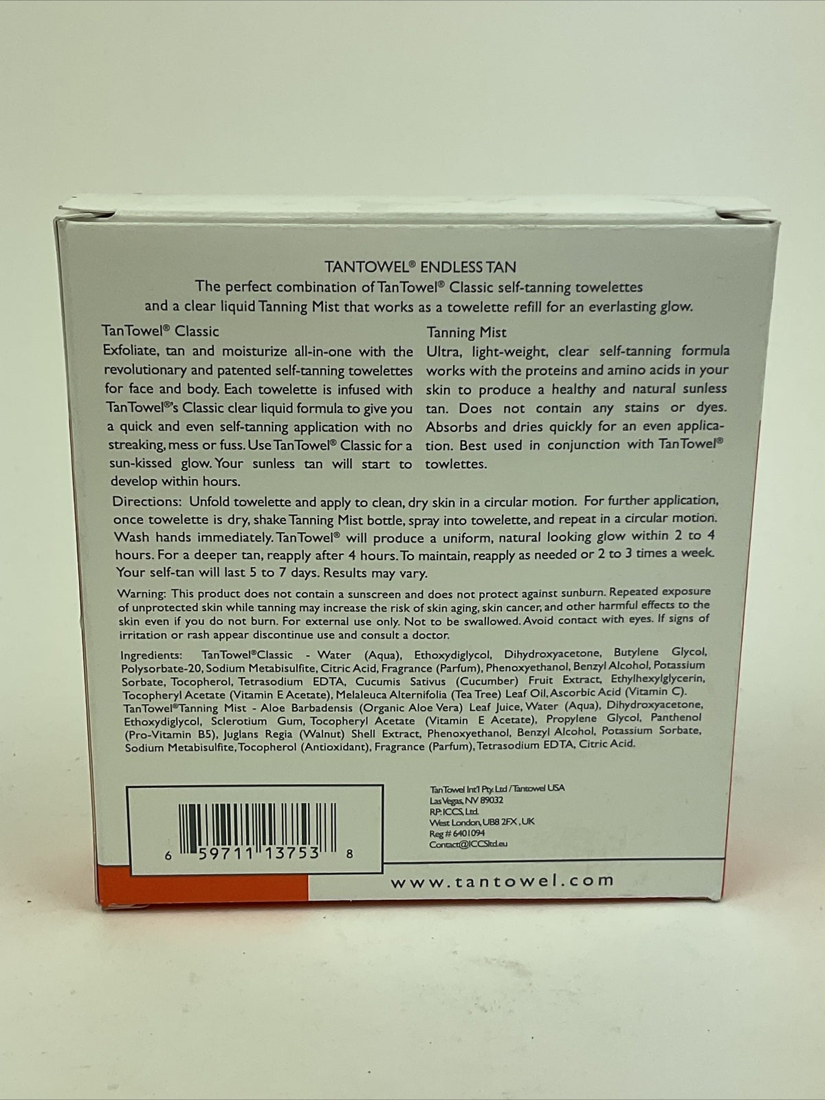 Self Tanner Kit with Mist and Towelettes - Sunless Tanning Set