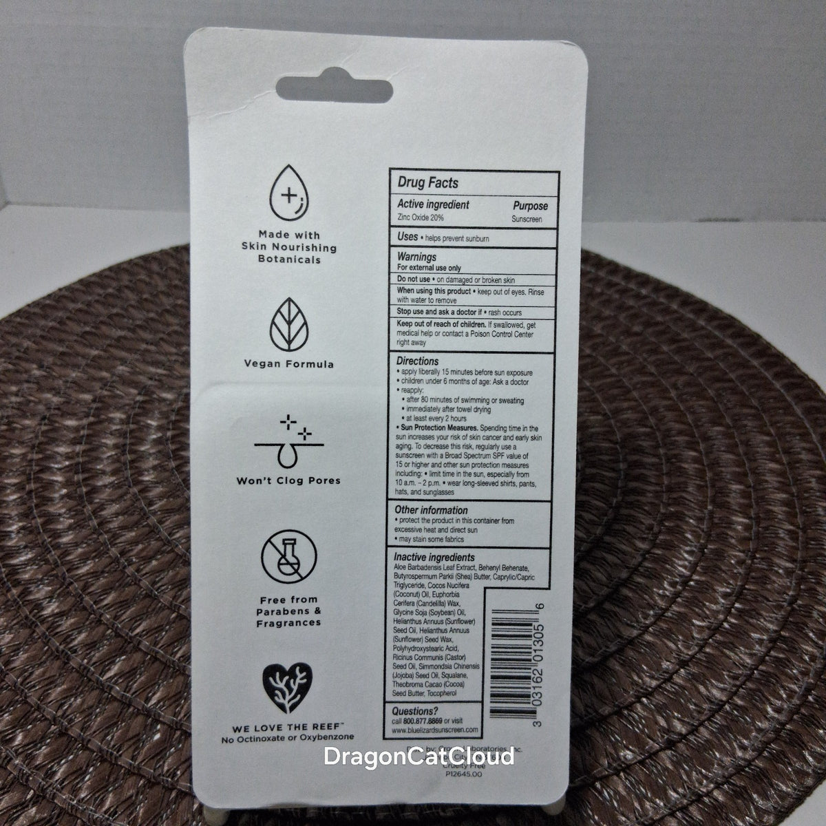 Mineral Sunscreen Stick SPF 50 for Sensitive Skin - Water-Resistant, Reef-Friendly, 0.5 oz