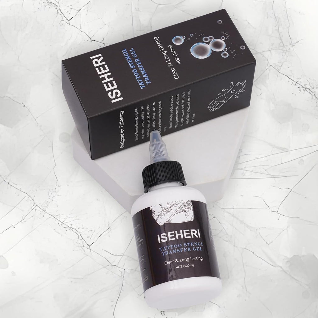 Tattoo Transfer Gel 4 oz - Fast, Long-Lasting Stencil Cream for Body Art