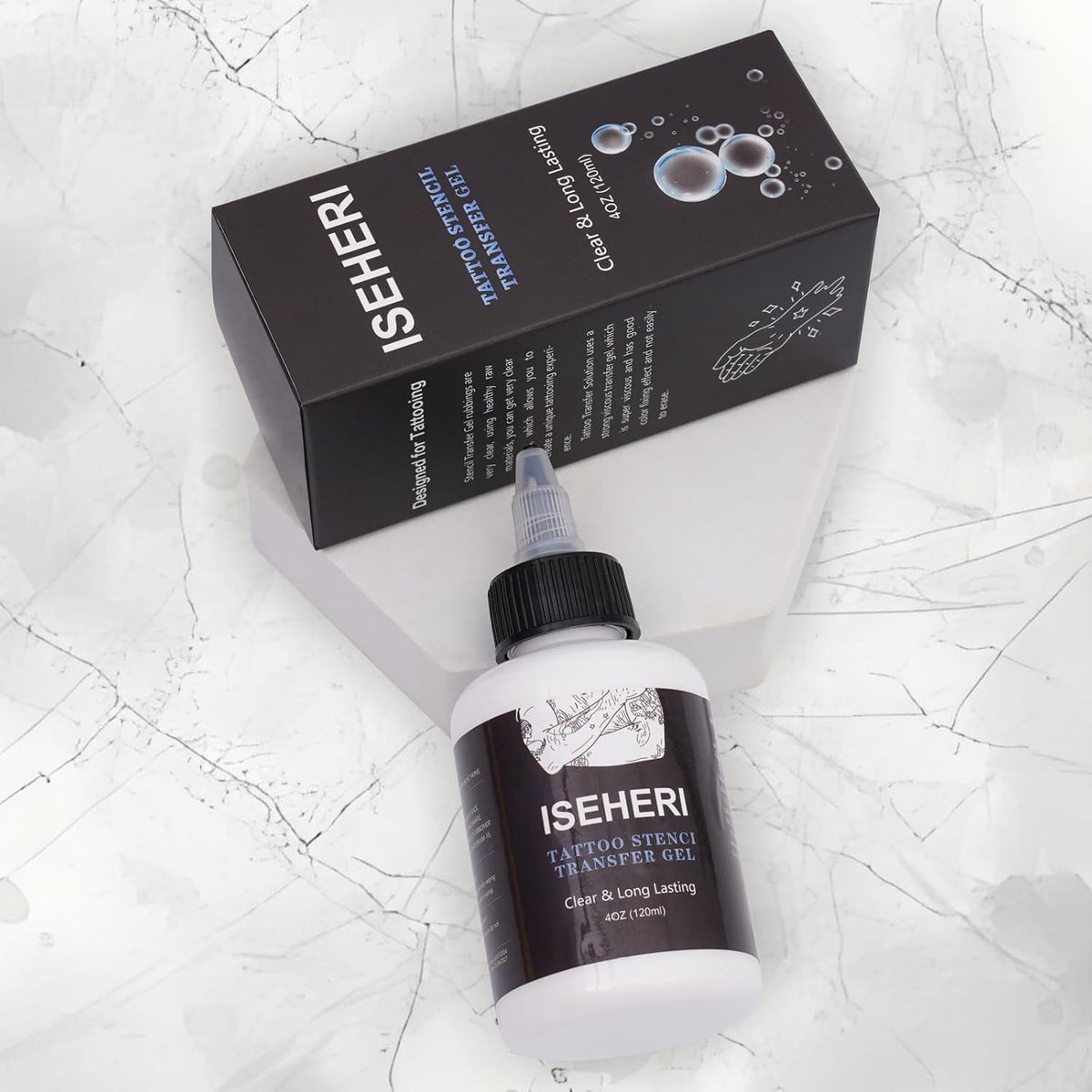 Tattoo Transfer Gel 4 oz - Fast, Long-Lasting Stencil Cream for Body Art