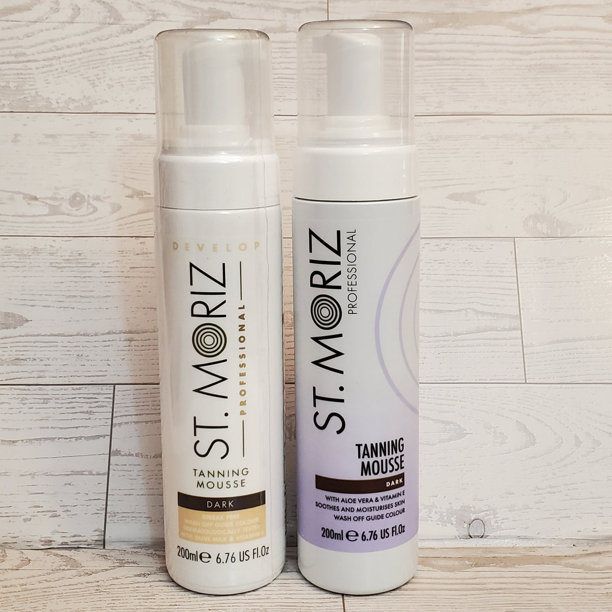 2x Dark Self Tanner Mousse Sunless Instant Tan - Professional Quality