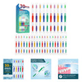 Disposable Toothbrush Pack 30 Individually Wrapped Bulk Oral Hygiene