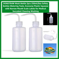 Clear 2x250ml Liquid Squeeze Bottles with Scale for Plants & Lab Use