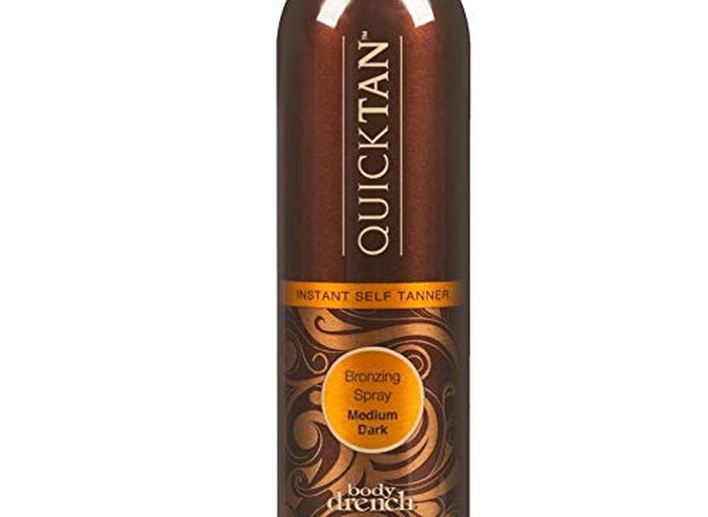 Instant Self Tanner Spray - Medium Dark, Fast-Drying, Bronzing Body Drench