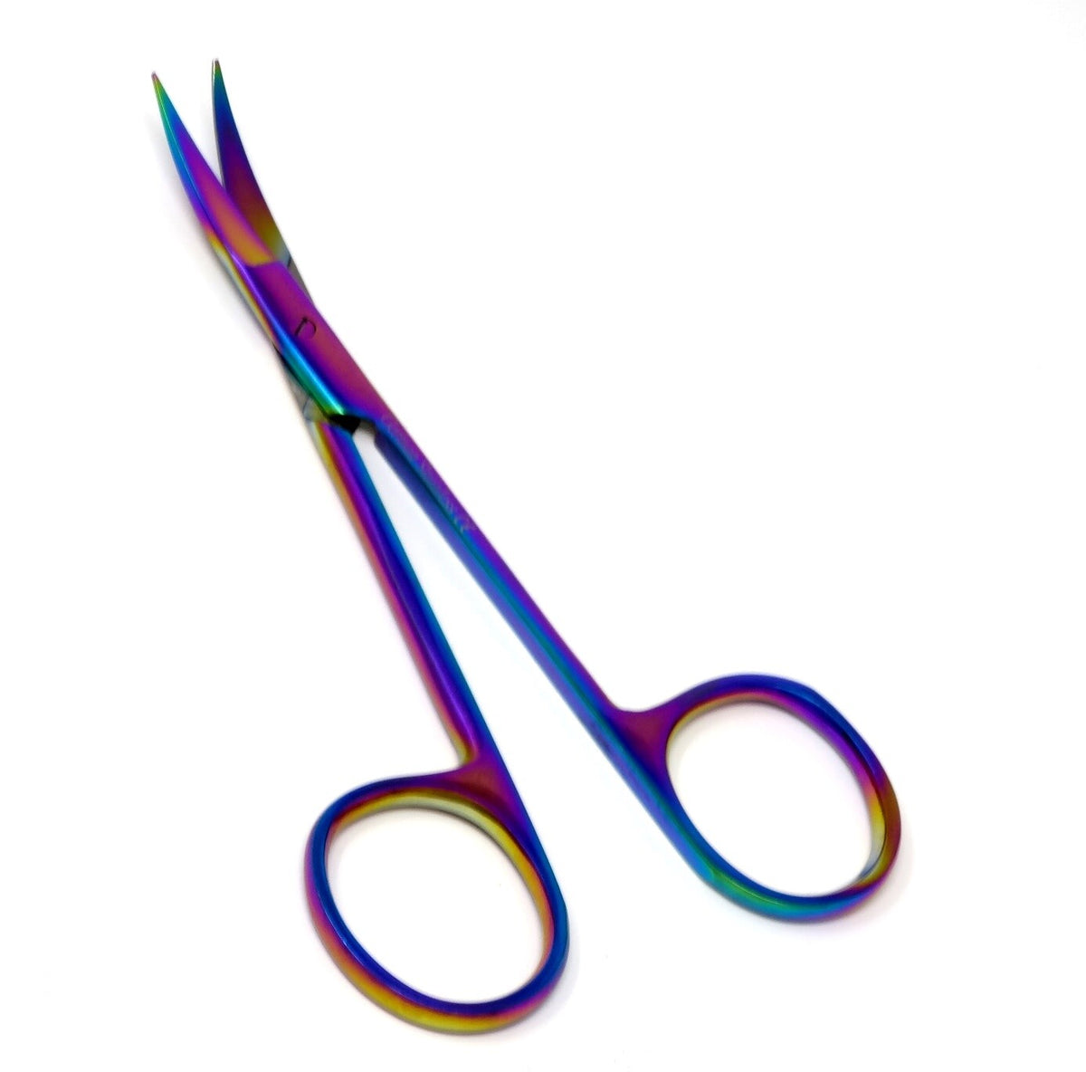 Facial Hair Scissors - Titanium 4.5 Inch Grooming Shears for Beard Mustache Nose Hair Trimming