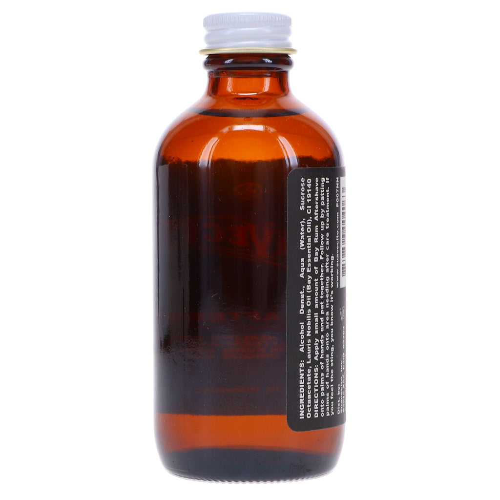 Suavecito Bay Rum Aftershave 4 oz - Classic Pore-Closing & Soothing Facial Toner