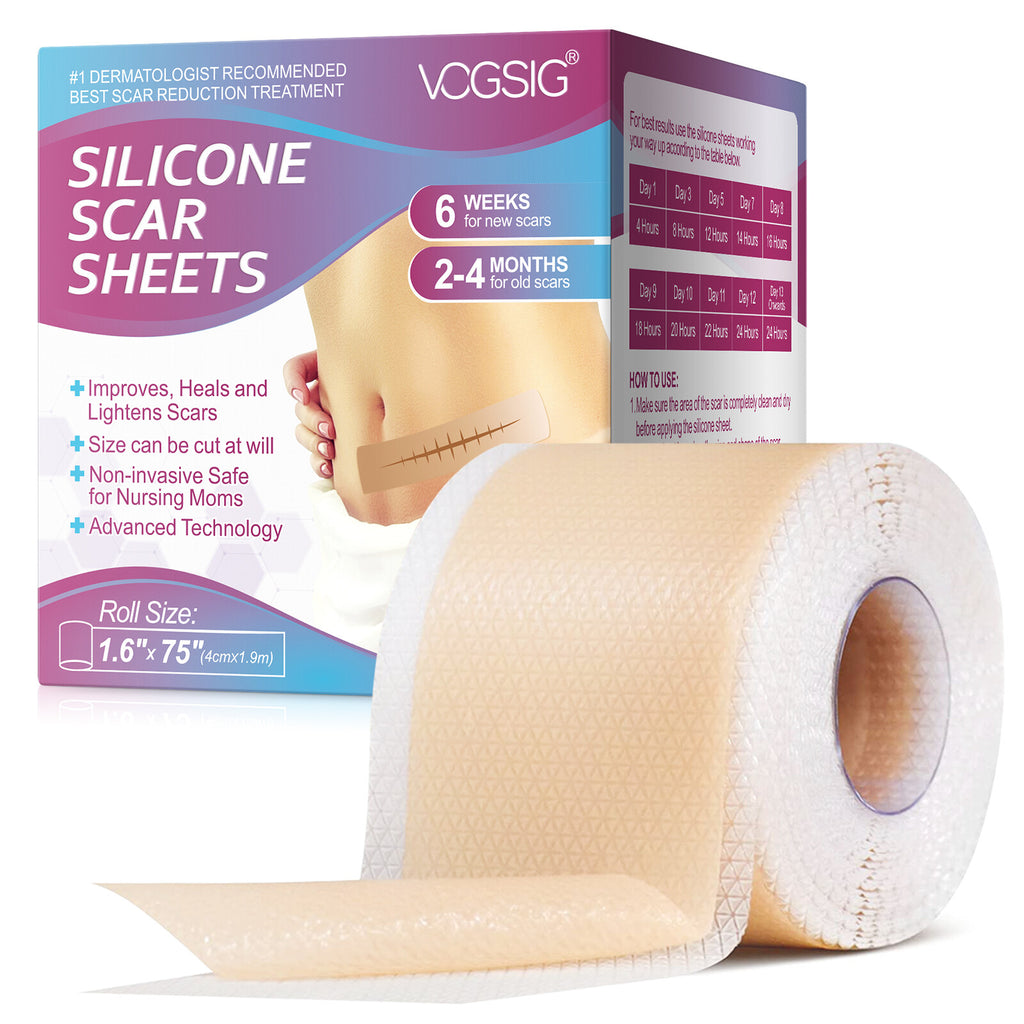 Silicone Scar Removal Tape for Hypertrophic & Keloid Scars - 1.6" x 60-150"
